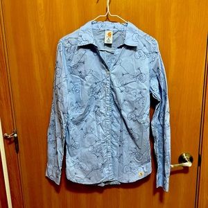 3/$25 - Women’s Carhartt Western Button Down Shirt - Medium